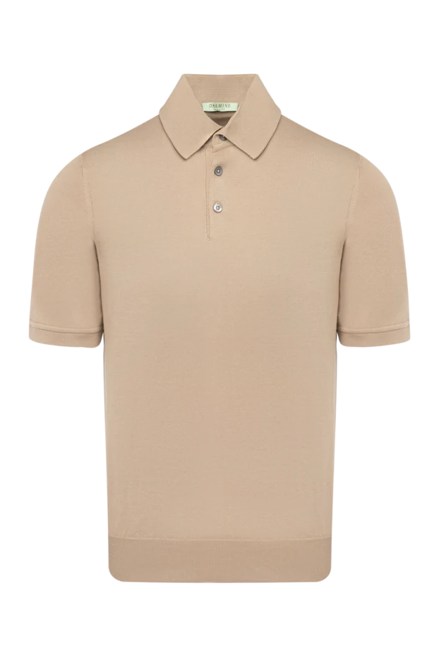 Dalmine man beige men's long sleeve cotton polo 159153 - photo 1