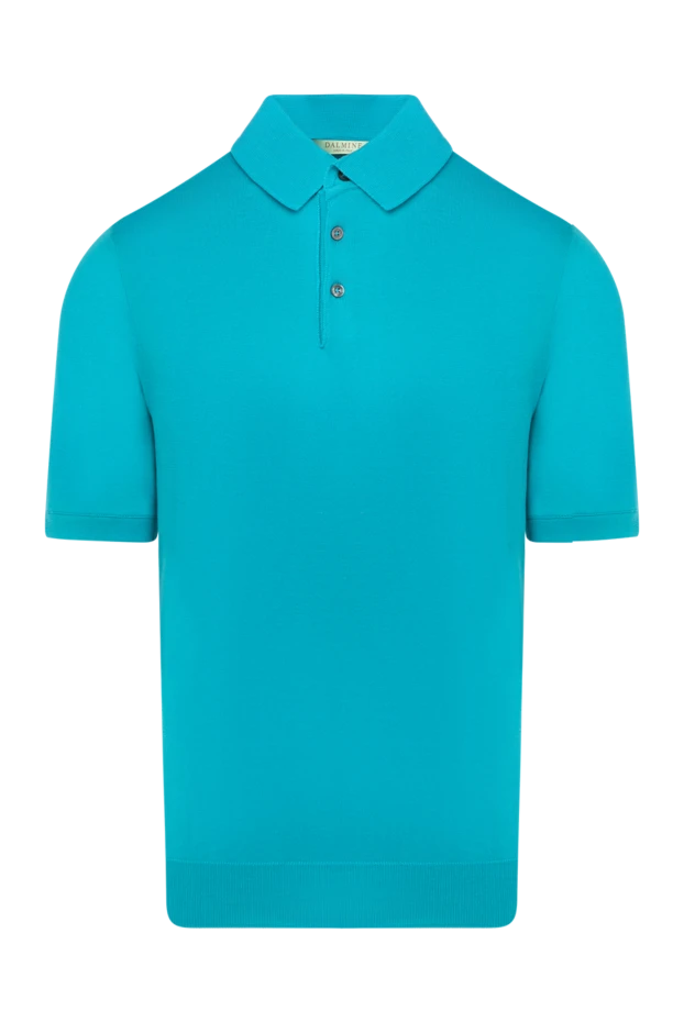 Dalmine long-sleeved polo shirt in green cotton for men 196334 - photo 1