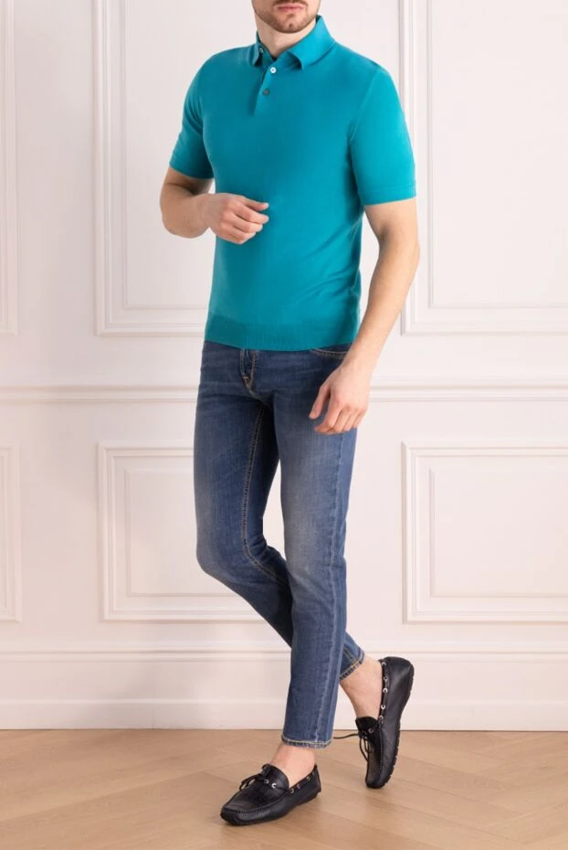 Dalmine man green long sleeve cotton polo for men buy with prices and photos 159156 - photo 2