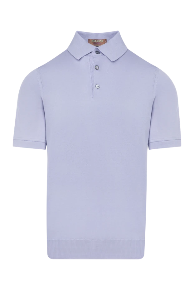 Dalmine man blue long sleeve cotton polo for men 159157 - photo 1