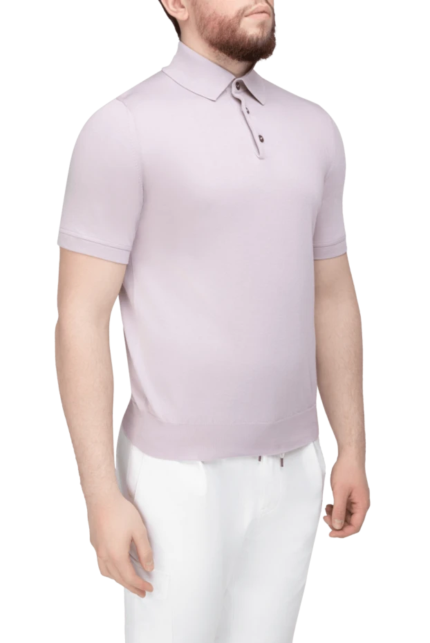 Dalmine polo made of cotton white for men 196516 - photo 3