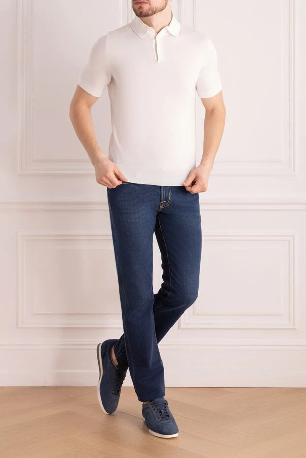 Dalmine man white long sleeve cotton polo for men buy with prices and photos 159159 - photo 2