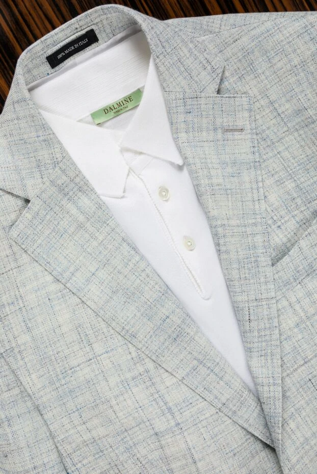 Dalmine short sleeve cotton polo shirt in pure white 159159 - photo 2