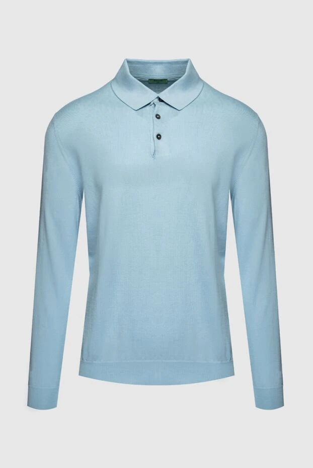 Dalmine man long sleeve cotton polo blue for men buy with prices and photos 159160 - photo 1
