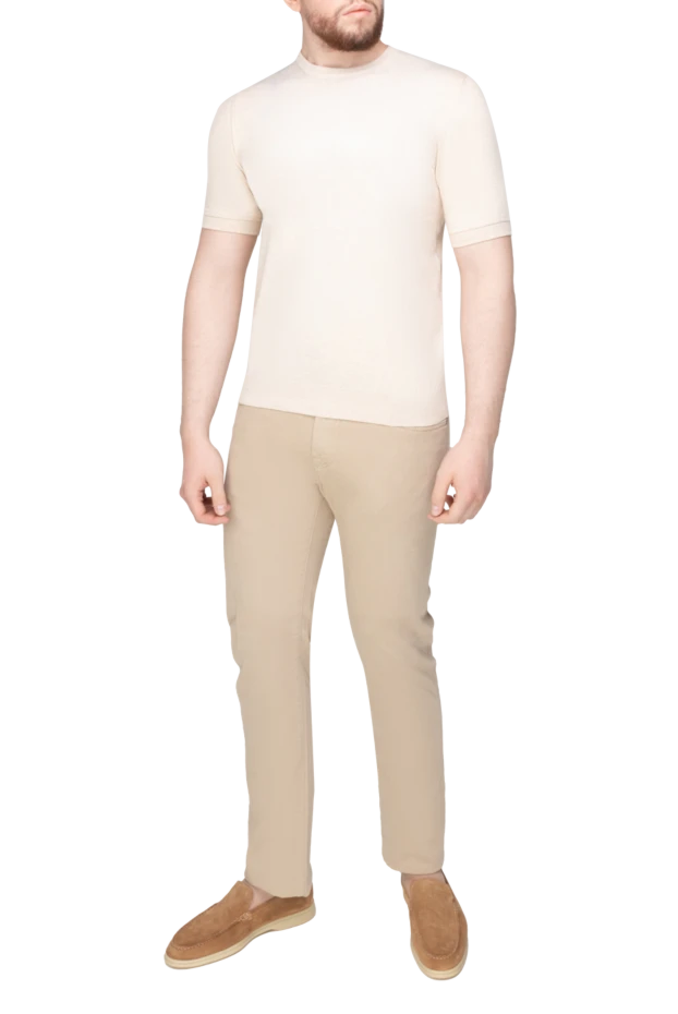 Dalmine man cotton jumper beige for men 159171 - photo 2