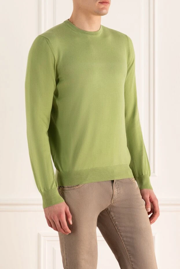 Dalmine men's jumper made of fine cotton with elastic trim 195791 - photo 3