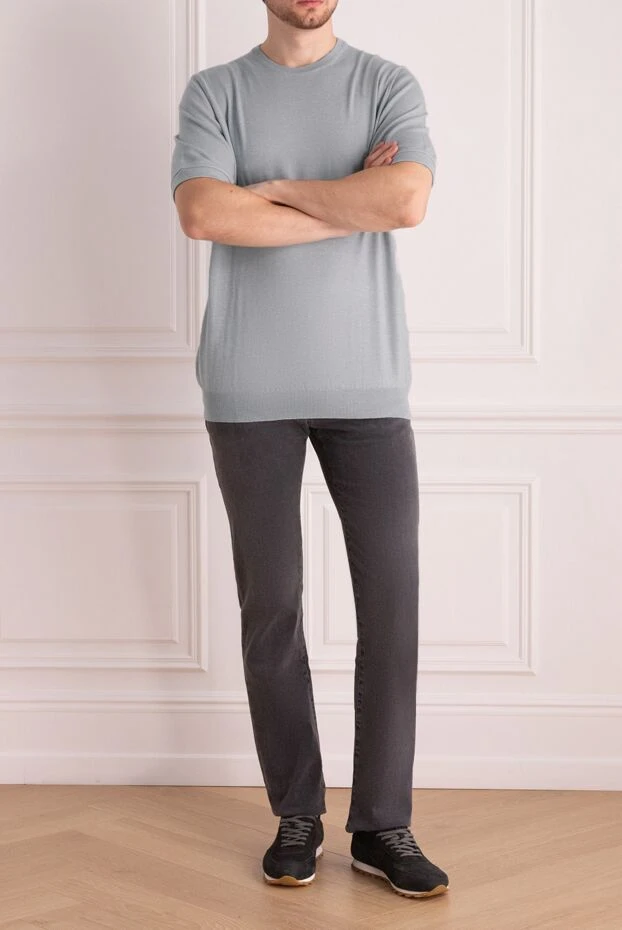 Dalmine short sleeve jumper made of fine cotton jersey 195765 - photo 2