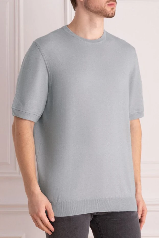 Dalmine short sleeve jumper made of fine cotton jersey 195765 - photo 3