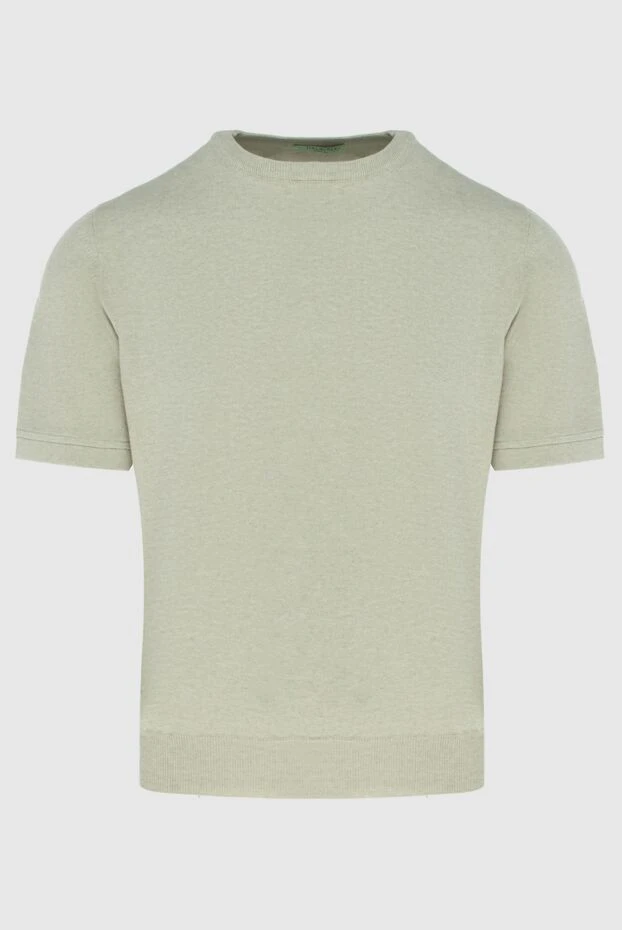 Dalmine short sleeve cotton jumper green for men 159182 - photo 1