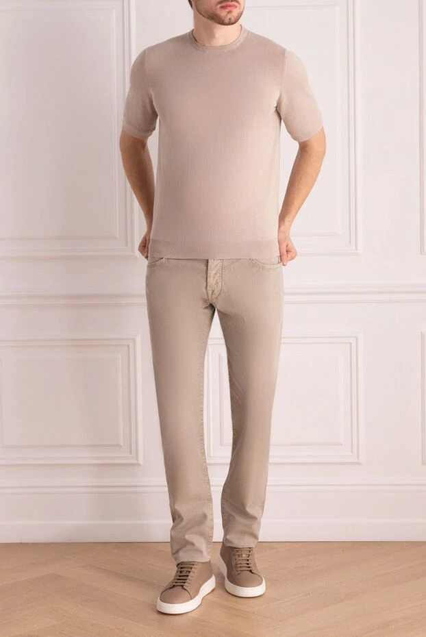 Dalmine man cotton jumper beige for men buy with prices and photos 159186 - photo 2