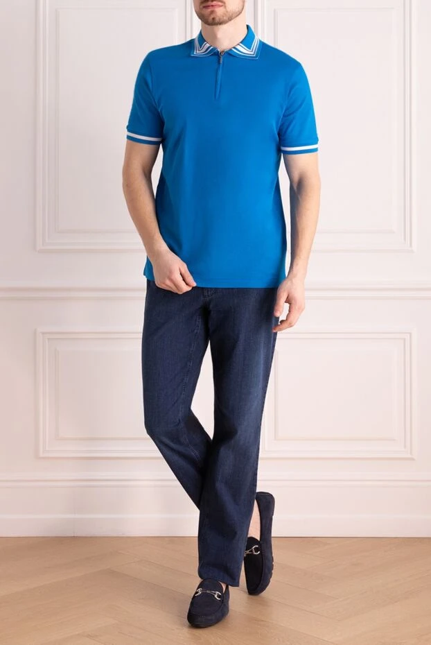 Dalmine man cotton polo blue for men buy with prices and photos 159191 - photo 2