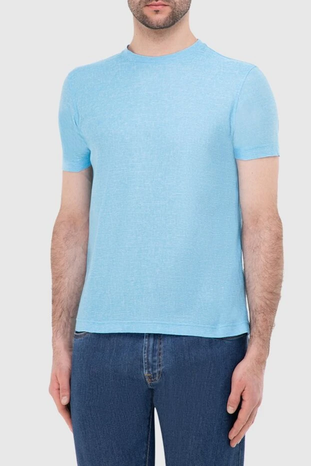 Dalmine man blue cotton t-shirt for men buy with prices and photos 159202 - photo 2