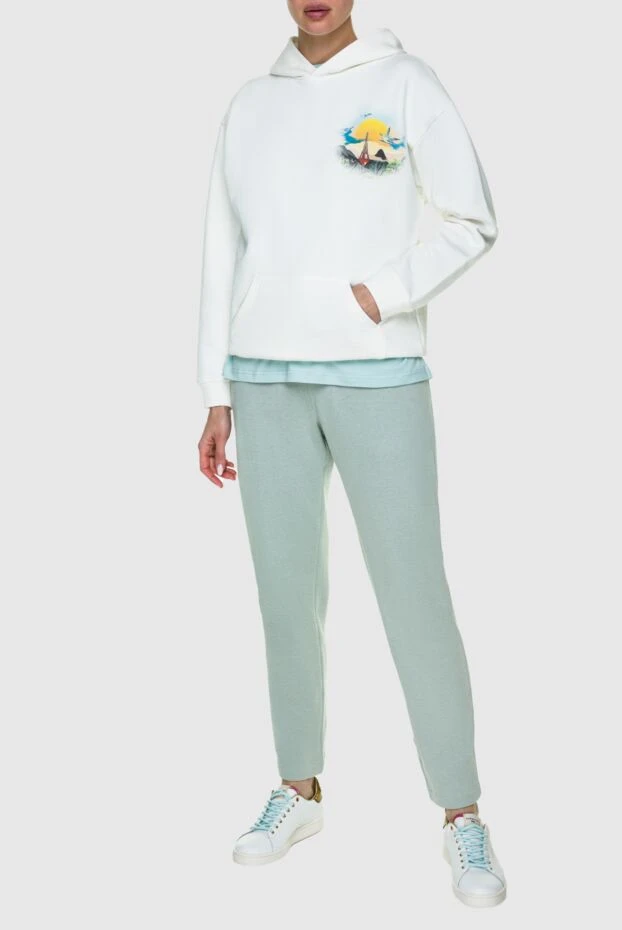 Loro Piana woman green cotton trousers for women buy with prices and photos 159211 - photo 2