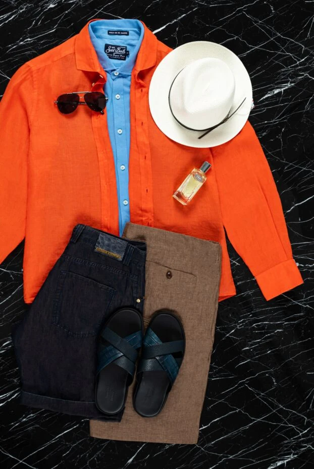 Loro Piana men's linen shorts brown classic summer 159220 - photo 3