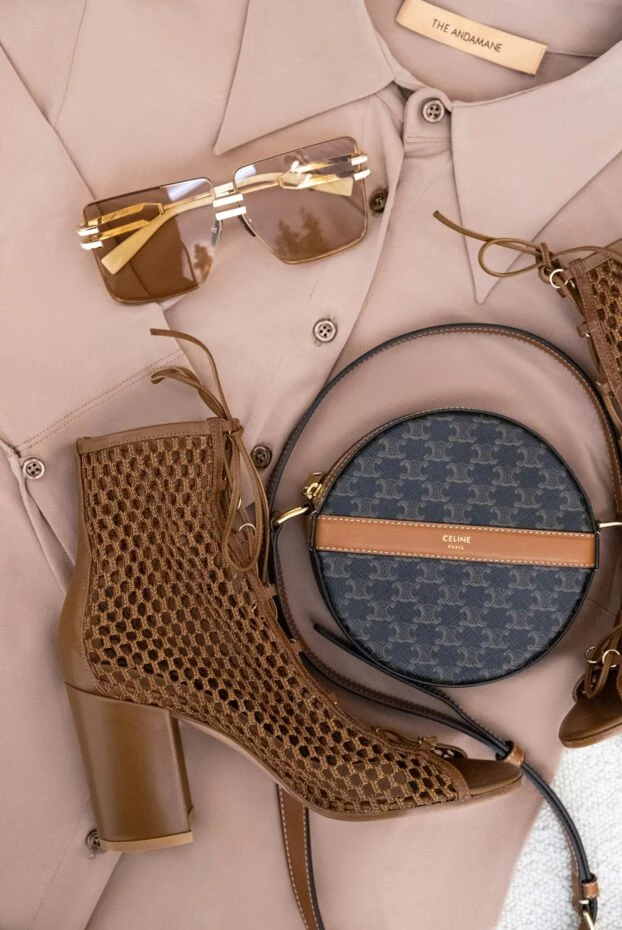 The Andamane beige button-up dress in flowing viscose 159235 - photo 3