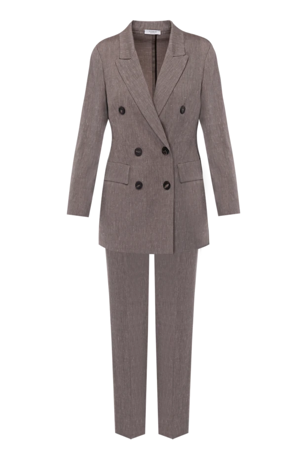 Peserico woman women's gray wool and linen trouser suit buy with prices and photos 159237 - photo 1