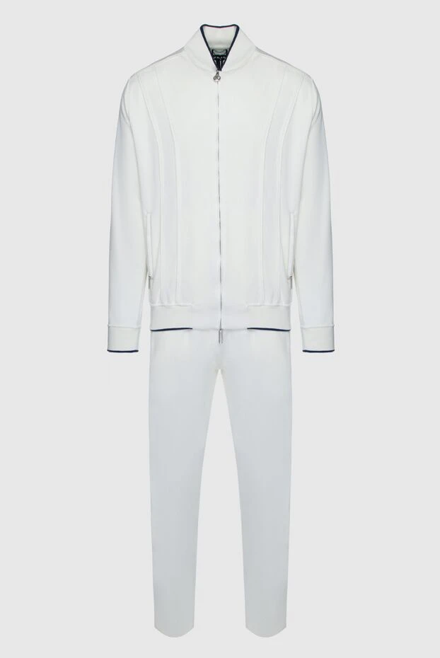 Stefano Ricci костюм спортивный мужской из хлопка, шелка и полиамида белый 159243 - фото 1
