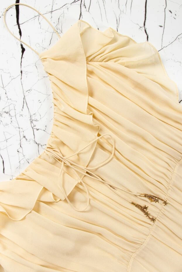 Celine yellow silk dress 159261 - photo 3