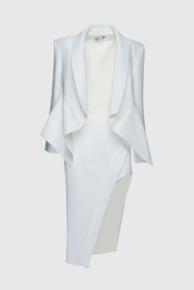 Maticevski woman white women's suit with linen and cotton skirt 159274 - photo 1