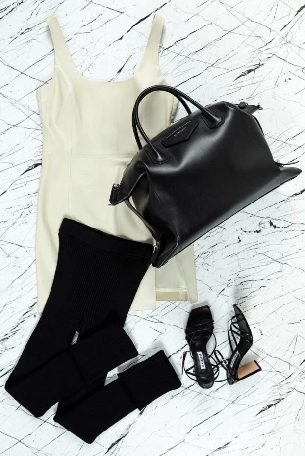 DROMe штани з віскози та поліаміду чорні жіночі 159327 - фото 2