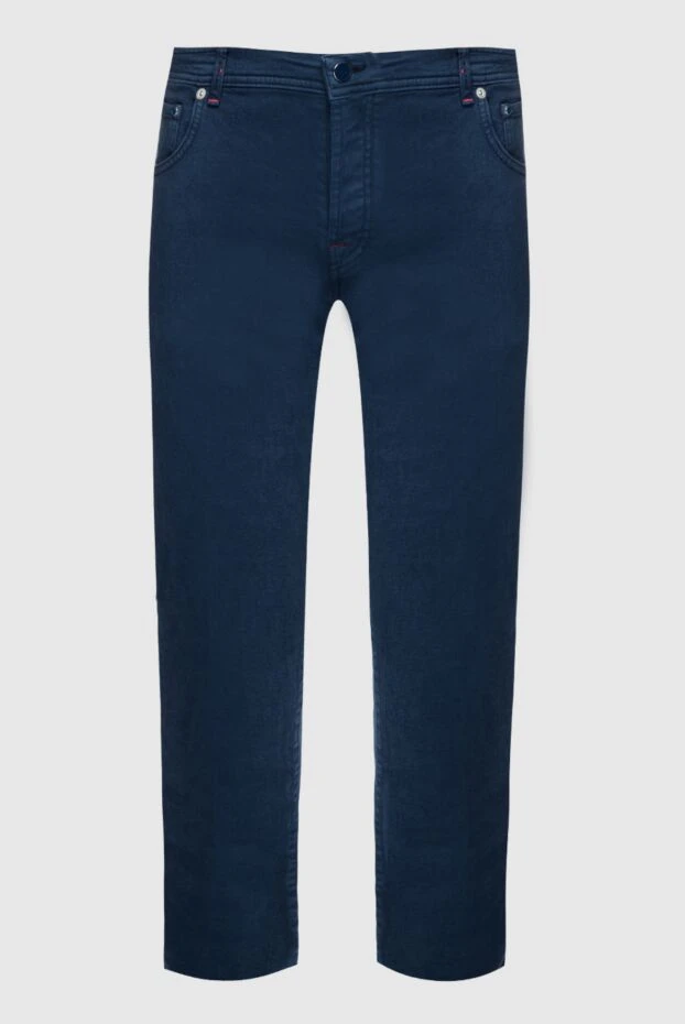 Kiton мужские джинсы из хлопка синие мужские купить с ценами и фото 159333 - фото 1