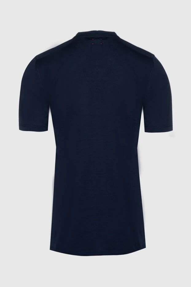 Kiton мужские футболка из хлопка синяя мужская купить с ценами и фото 159336 - фото 2