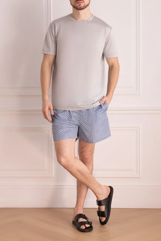 Kiton man blue polyester beach shorts for men buy with prices and photos 159340 - photo 2