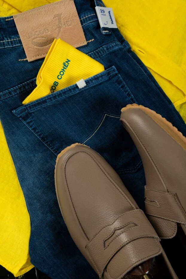 Jacob Cohen джинсовые шорты мужские с легким эффектом выбеливания 159363 - фото 2