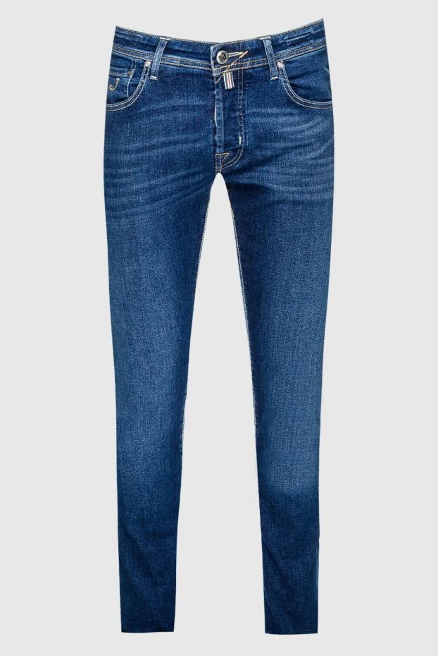 Jacob Cohen мужские джинсы из хлопка и эластана синие мужские купить с ценами и фото 159365 - фото 1