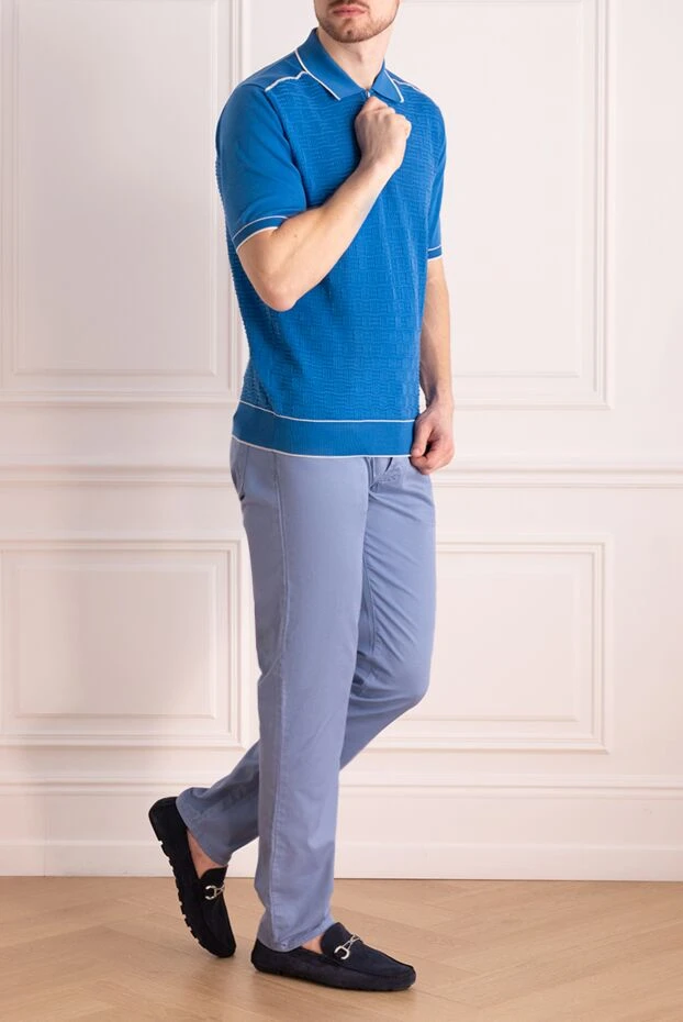 Jacob Cohen man blue cotton jeans for men buy with prices and photos 159367 - photo 2