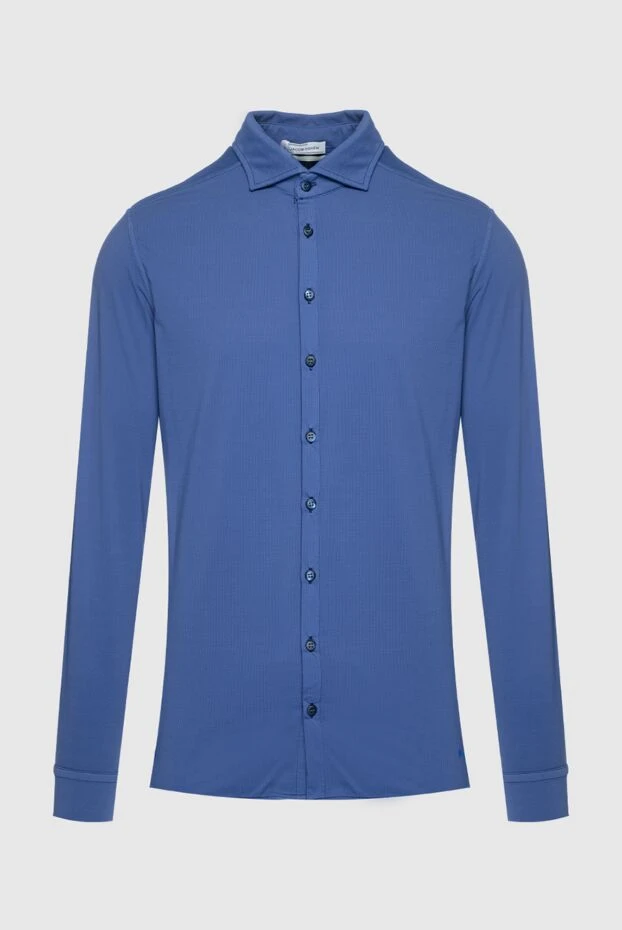Jacob Cohen man men's blue polyamide and elastane shirt buy with prices and photos 159369 - photo 1