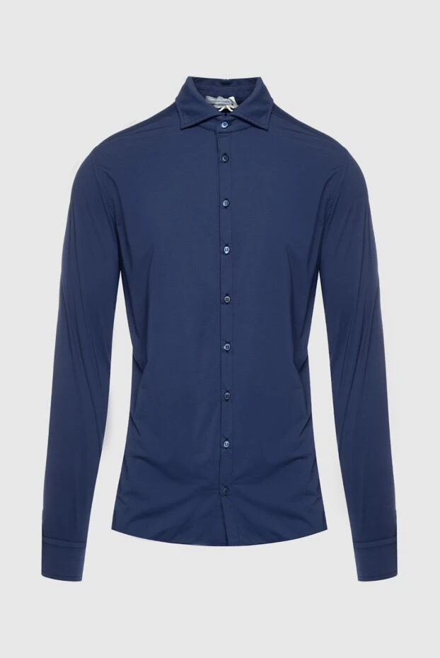 Jacob Cohen мужские сорочка из полиамида и эластана синяя мужская купить с ценами и фото 159370 - фото 1