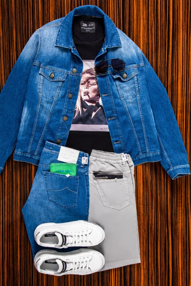 Jacob Cohen women's denim jacket made of cotton blue classic 159373 - photo 2