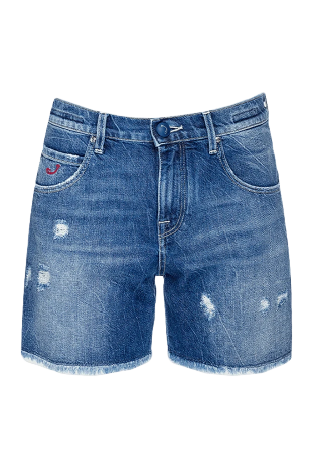 Jacob Cohen woman blue cotton shorts for women 159375 - photo 1