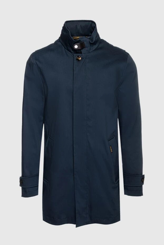 Moorer man cotton, polyamide and elastane jacket blue for men buy with prices and photos 159414 - photo 1