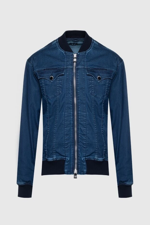 Scissor Scriptor man blue denim jacket made of cotton, polyester and elastane for men 159427 - photo 1