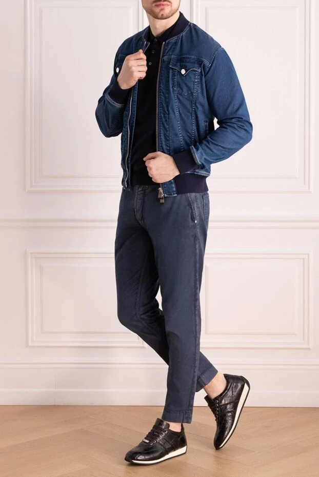 Scissor Scriptor мужские куртка джинсовая из хлопка, полиэстера и эластана синяя мужская купить с ценами и фото 159427 - фото 2