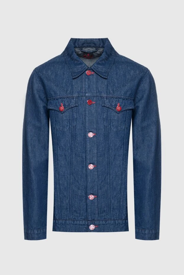 Scissor Scriptor man blue cotton and linen denim jacket for men buy with prices and photos 159428 - photo 1