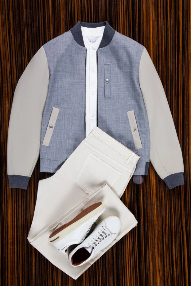 Loro Piana men's milky cotton trousers with a classic fit 159436 - photo 2