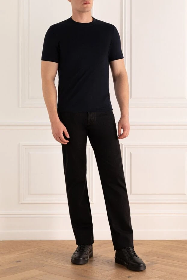 Jacob Cohen мужские джинсы из хлопка черные мужские купить с ценами и фото 159453 - фото 2
