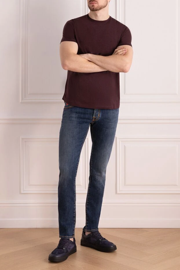 Jacob Cohen man cotton and polyester jeans blue for men buy with prices and photos 159455 - photo 2