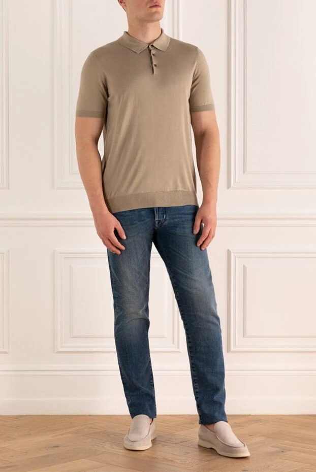 Jacob Cohen man blue cotton jeans for men buy with prices and photos 159463 - photo 2