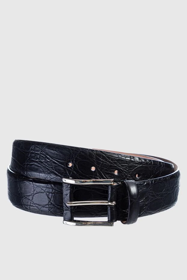 Cesare di Napoli man black crocodile leather belt for men buy with prices and photos 159485 - photo 1