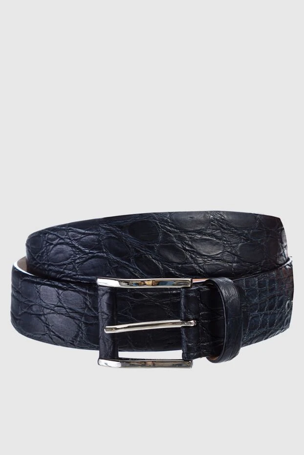 Cesare di Napoli crocodile leather belt gray men's 159486 - photo 1