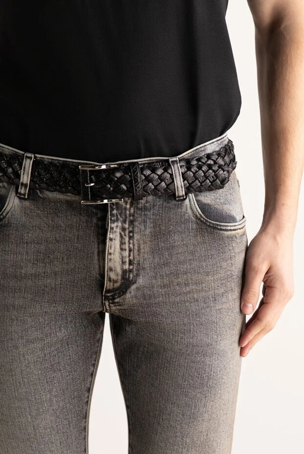 Cesare di Napoli man black crocodile leather belt for men buy with prices and photos 159489 - photo 2