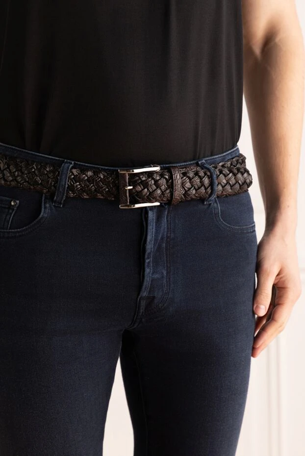 Cesare di Napoli man black crocodile leather belt for men buy with prices and photos 159490 - photo 2