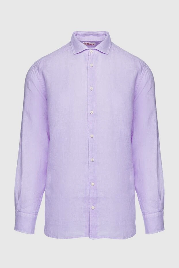 MC2 Saint Barth чоловічі рубашка із льону фіолетова чоловіча купити фото з цінами 159505 - фото 1