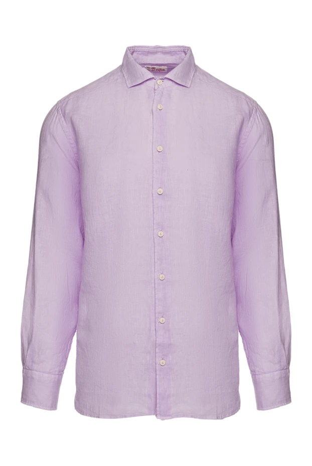 MC2 Saint Barth shirt made of linen purple for men 159505 - photo 1