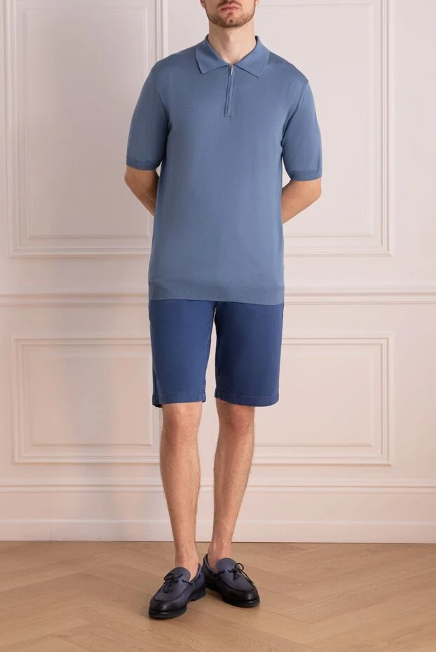 Jacob Cohen man blue cotton shorts for men buy with prices and photos 159522 - photo 2