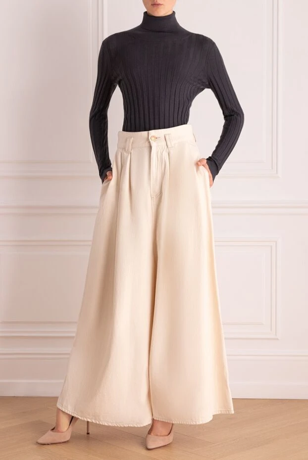 Isabel Marant woman beige cotton trousers for women buy with prices and photos 159532 - photo 2